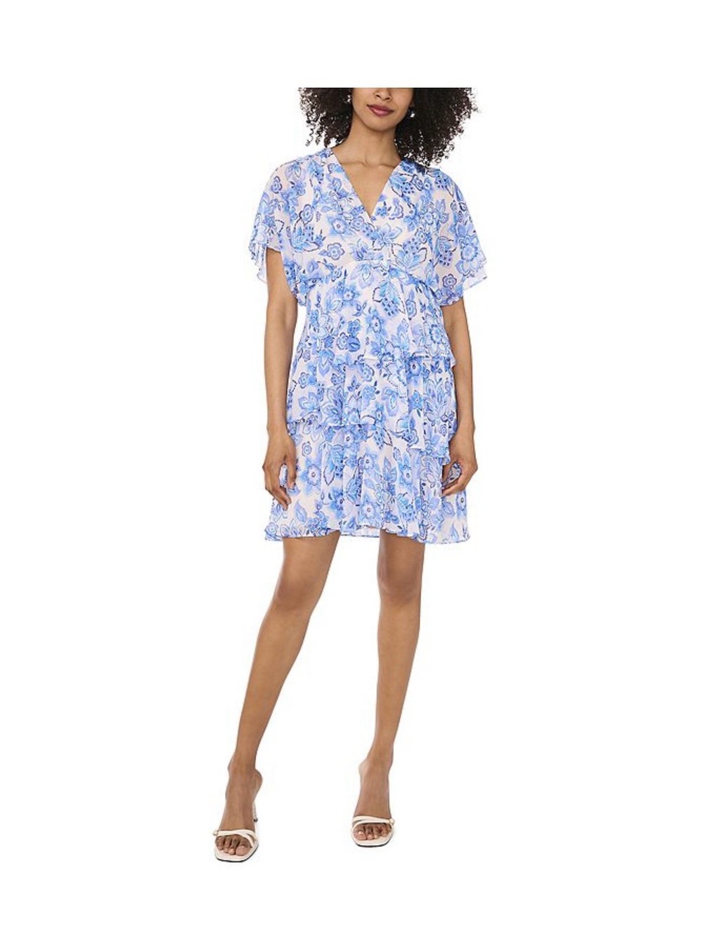 MSK Dolman Sleeve Tiered Dress -Size Small
